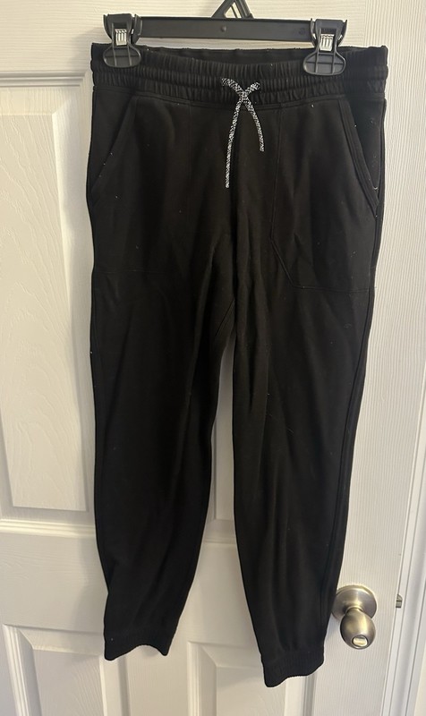 Ivivva Girls Size 10 Black Pants Kids Lululemon Joggers