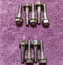M6 x 1.0mm Grade 5 Titanium Ti6Al4V Flanged Head Bolts 25mm  30mm - Brand New