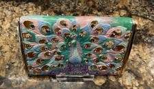 Rucinni Jeweled Enameled Business Card Holder...