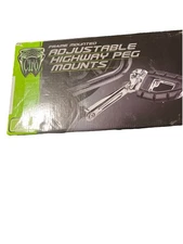 CIRO Frame Mount Adjustable Highway Peg Mount Chrome #60101 Harley Davidson