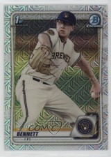 2020 Bowman Chrome Prospects Mega Box Mojo Refractor Nick Bennett #BCP-140 1hm6