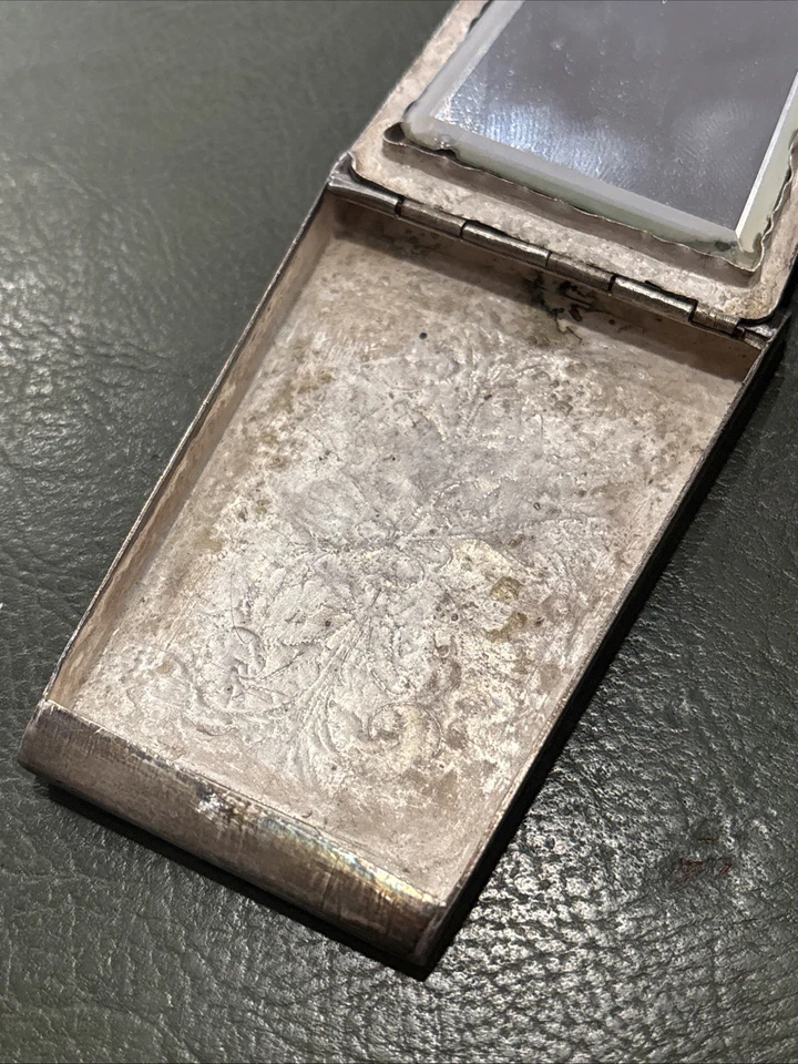 Poudrier En Argent Filigrane (poids Brut 76 Gr) - Photo 4/4