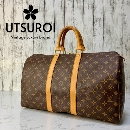 LOUIS VUITTON Keepall 45 Monogram Travel Bag Boston Duffle M41428 Auth Japan