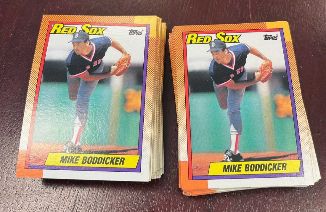 Lot of 80 CARDS Mike Boddicker 1990 Topps  #652 Boston Red Sox MINT