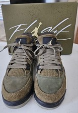 Jordan Air Jordan 4 Retro SE Craft GS Medium Olive Suede 5 5Y Kids Sneakers