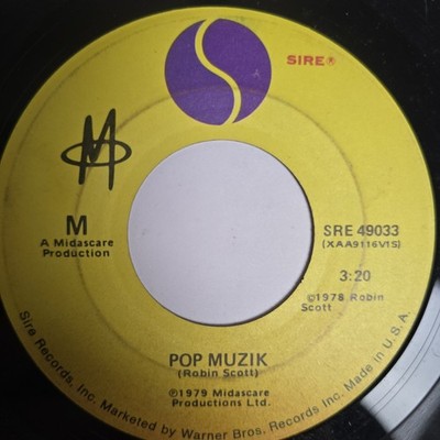 M  Pop Muzik / M Factor  Vinyl 7'' 45 Sire SRE 49033