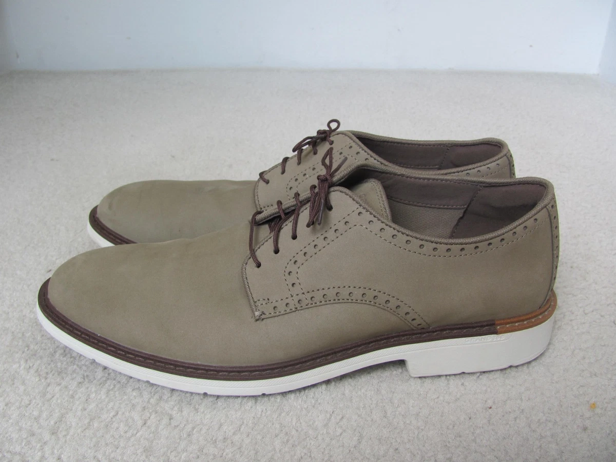 Cole Haan Vibram Classic Lace-Up Suede Oxford Green Suede Shoes size 9.5 D Cole Haan Oxford Solid Suede Men main image 3