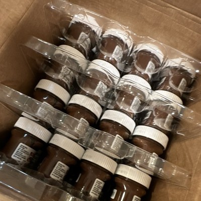Nutella 48 Pack Glass Jars Hazelnut Butter Smooth Spread 250g Pantry