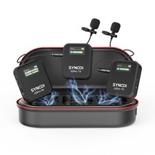 SYNCO Wireless Lavalier Mic System, G2 A2 PRO Dual Channel 656FT Transmission,