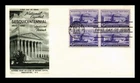 US COVER NATIONAL CAPITAL JUDICIAL BRANCH FDC SCOTT 991 BLOCK OF 4 FLEETWOOD
