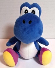 Yoshi Super Mario Blue Plush 8" Nintendo Official Little Buddy 2018