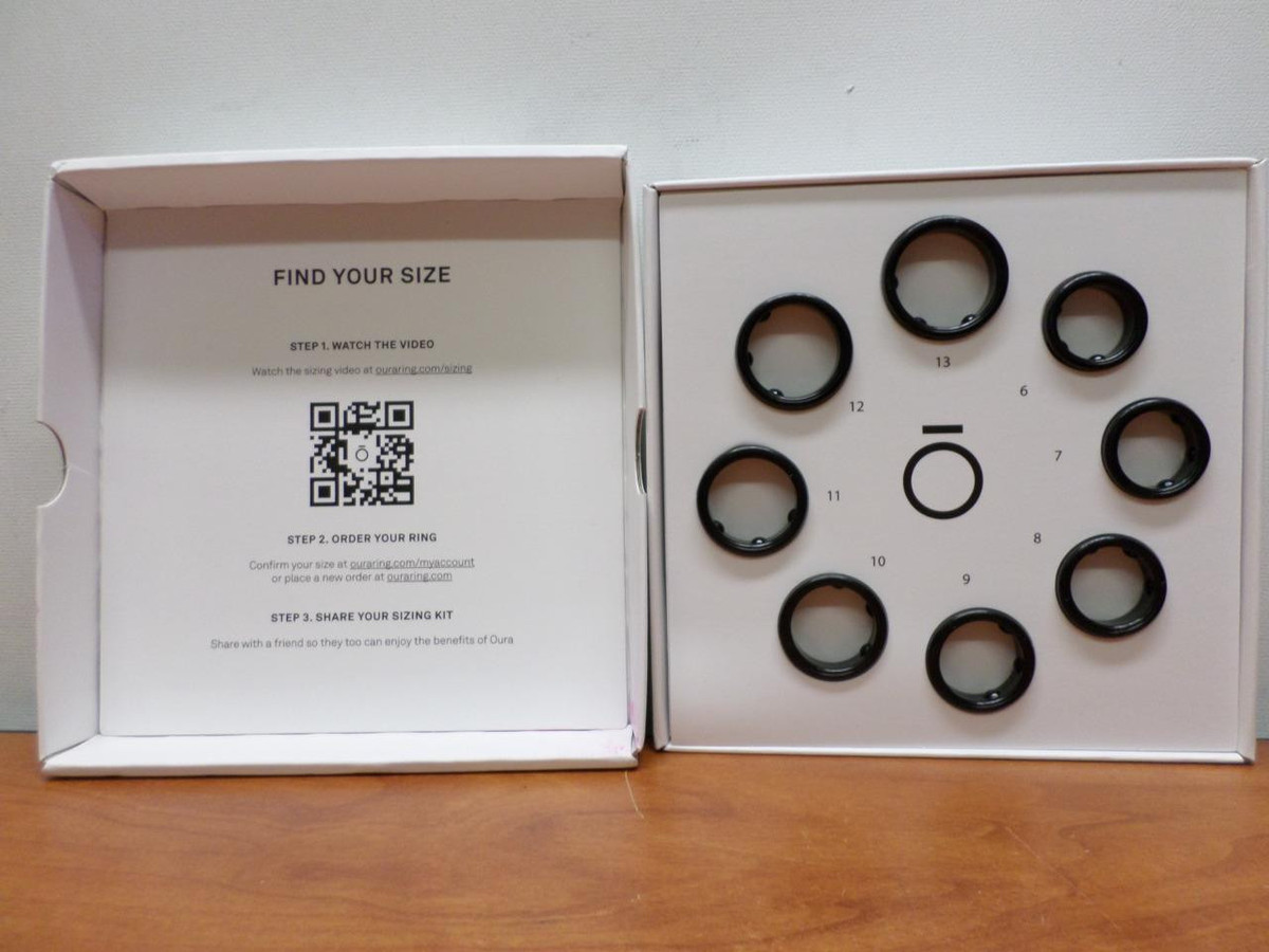 Oura Ring Size Kit Generation 3 Sizes 6-13 Black JZ98-0030 Oura Ring Size Kit Generation 3 Sizes 6-13 Black JZ98-0030
