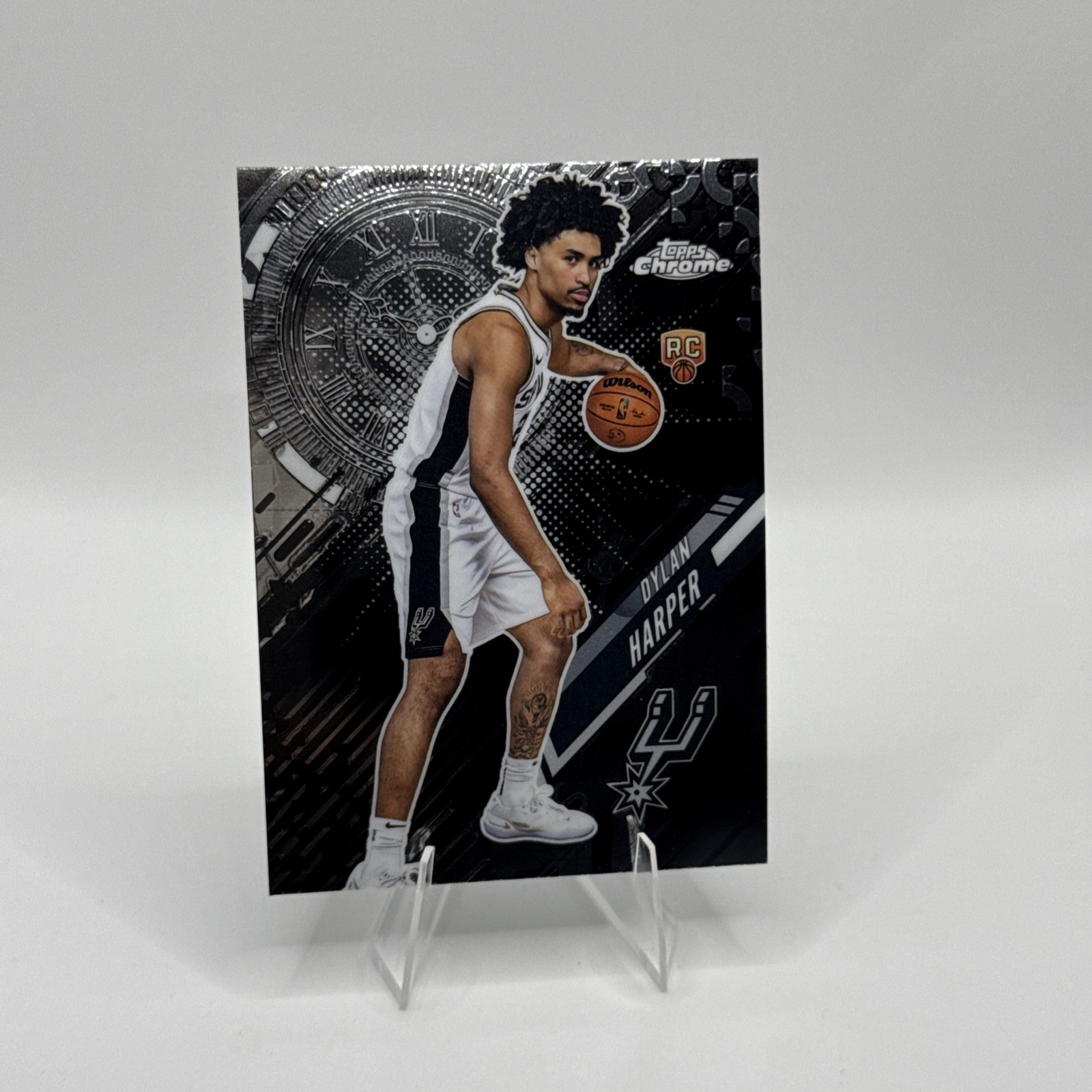 2025-26 Topps Chrome Basketball Dylan Harper RC Rookie Go Time Spurs(C)