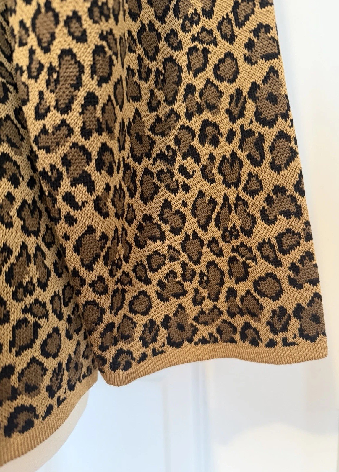 Misook Leopard Print Open Front Long Sleeves Card… - image 10