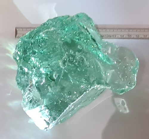 Andara Kristall Andara crystal Transparent Hell Grün Klar Mint, Gewicht: 977g - Bild 3 von 20