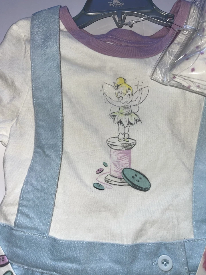 Disney Animators Collection NUEVO Niñas 5-6 Campanilla Jumper Vestido Camisa Medias Foto 2 de 4