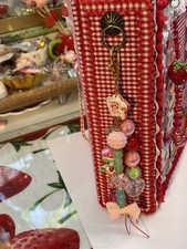 Strawberry Shortcake Journal Tassel | Beaded Spine Charm Accessory