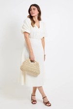 Wallis Ivory Fit & Flare Dress Womens Daywear Dresses