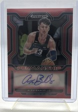 2022-23 Panini Prizm-College Penmanship Alex Barcello Red Prizm 167/199 RC