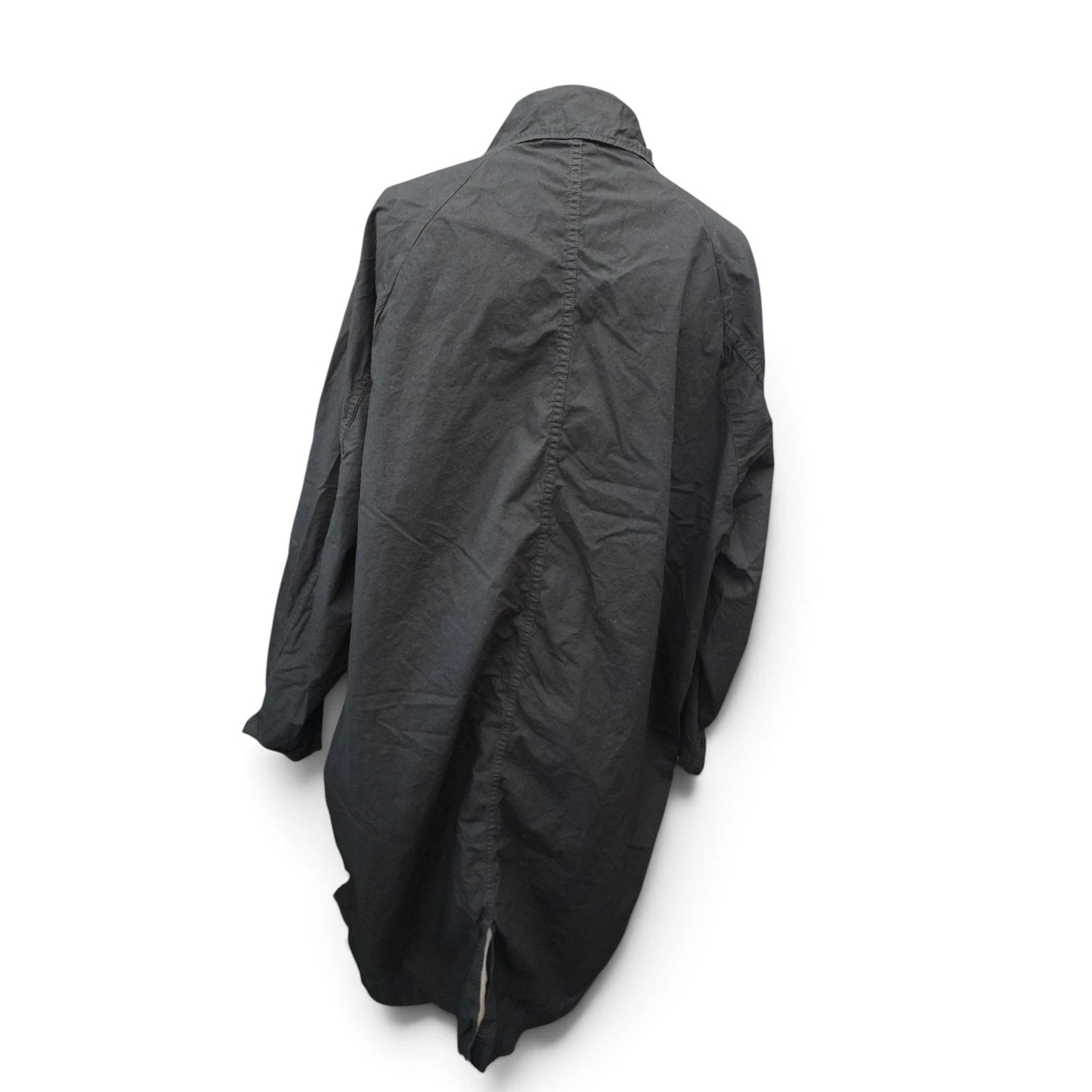 Ordinary Fits Quilt Deli Coat Mens 1 Black Cotton Japanese Shop Workwear Jacket - product detail image 5