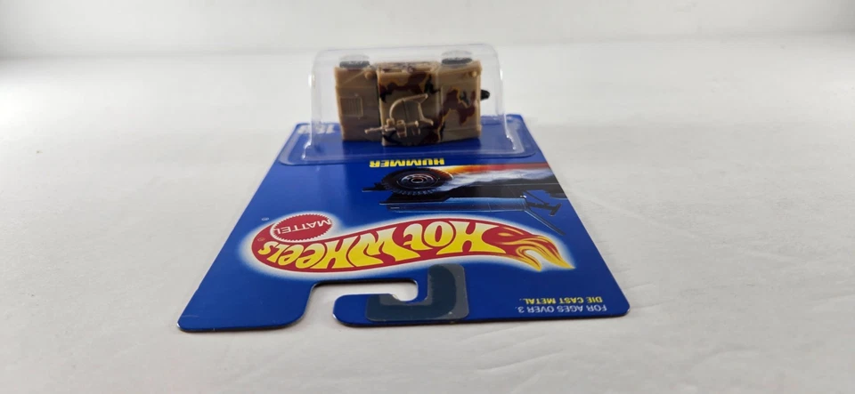 Hot Wheels 1992 Blue Card Collector # 188 Hummer bronceado claro con cuerpo de metal Foto 4 de 4