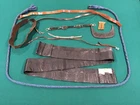 ORIGINAL CIVIL WAR & LATER MILITARY LEATHER STRAPS, SASH,BELT CORD FRINGE RELICS