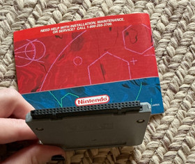 Nintendo Virtual Boy Mario's Tennis Game with Instruction Booklet