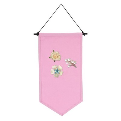 Leinwand Banner für Home Decor, pinke Stecknadelfahne