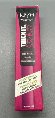 NYX PROFESSIONAL MAKEUP THICK IT. STICK IT! BROW MASCARA TISI08 BLACK Sealed