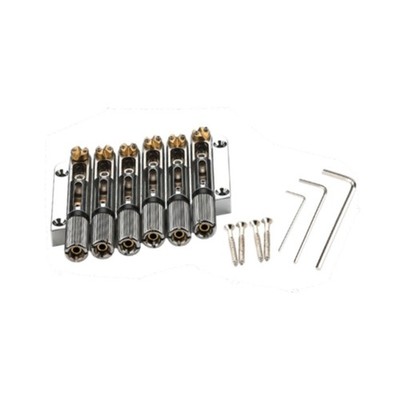 6 Saitiger Sattel Headless Guitar Bridge Saitenhalter für Headless Guitar DIY