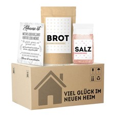 Einweihungsgeschenk f&uuml;r Wohnung und Haus, originelles Brot und Salz Geschenk