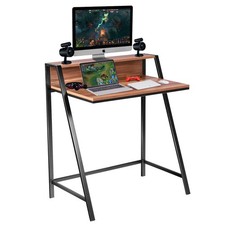 2 Tier Computer Desk PC Laptop Table Study Writing Home Office Workstation New