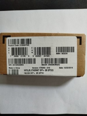 1 x Intel Ethernet 1G/10G SFP+ SR Optics NEU