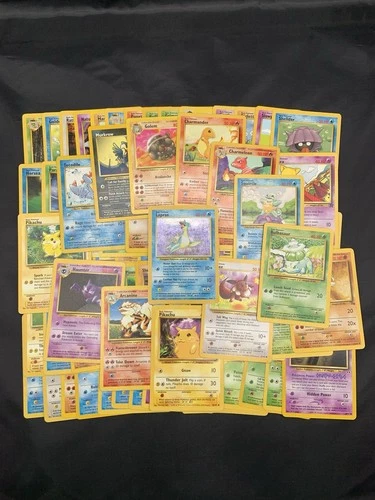 Vintage WOTC Pokémon Card Lot - LP/HP - Holo Rare Lapras - Charmander, Pikachu