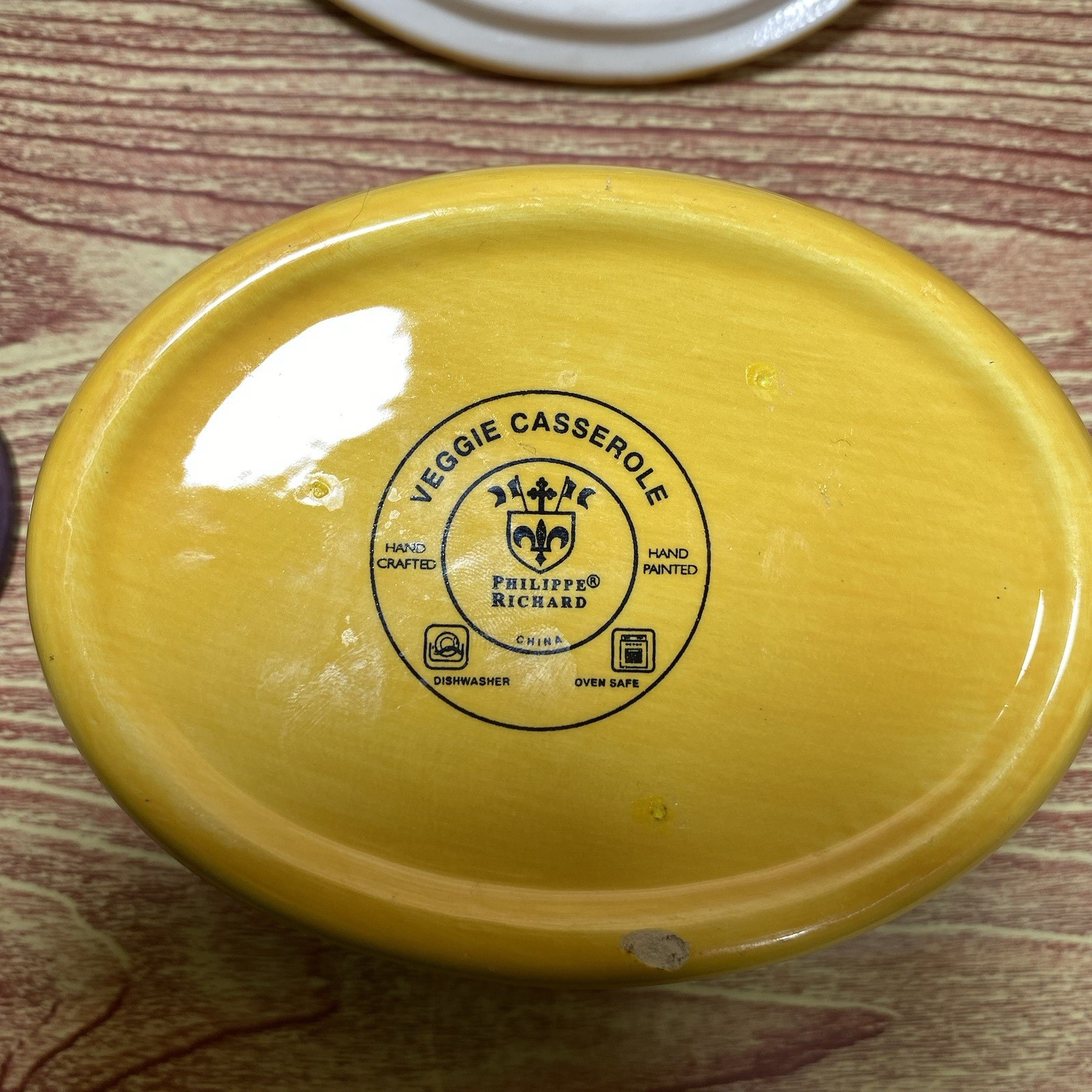 Philippe Richard Vintage Single Serve Ceramic Casserole Dish Eggplant Corn Set