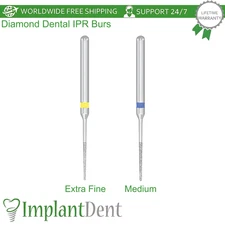 Dental Diamond Grit IPR Bur 10pcs InterproximaI Reduction Dentistry Tool