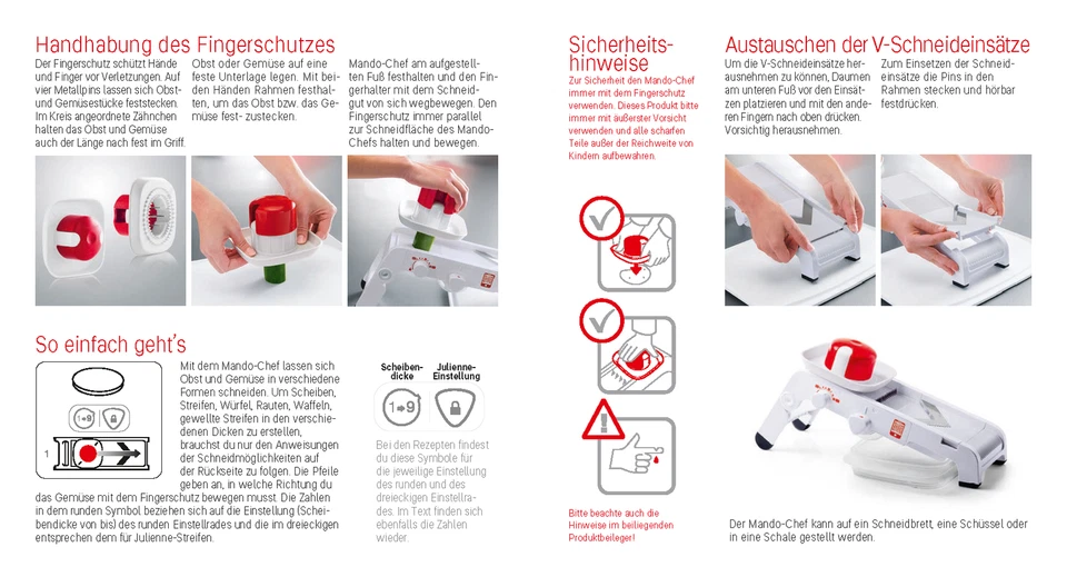 Tupperware Mando Hobel Dicer Varianten Mandochef Juniormando Julienne Scheiben - Bild 3 von 4