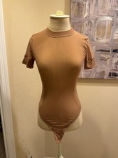 Skims Summer Mesh Transparent T Shirt Bodysuit M Sienna