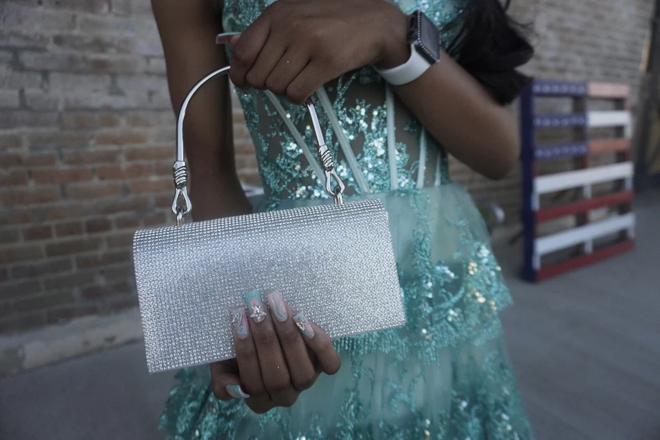 Size XS-S Turquoise Homecoming Dress - Image 4 of 4