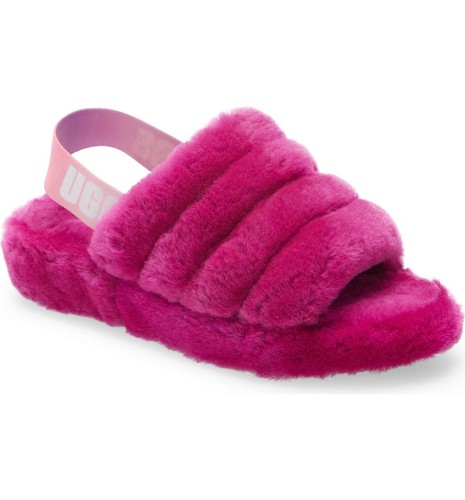 UGG FLUFF YEAH SLIDE Dragon Fruit 