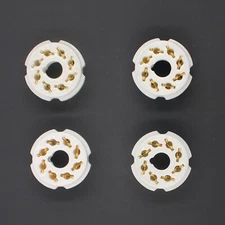 4pcs Octal socket, 8pin golden tube socket, for PCB