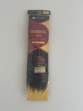 Sensationnel 10s"/1 Goddess Gold Yellow 100 HumanHair Remi Yaki 10s" J Black 1