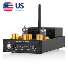 Compact JAN5654 Vacuum Tube Power Amplifier Bluetooth 5.0 Audio Phono Preamp SUB
