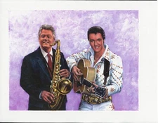 Chad Elvis Presley and Bill Clinton Proof Essay Souvenir Sheet Design Artwork