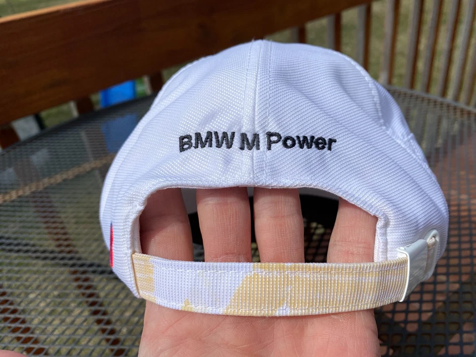 Gorra acolchada blanca con tirantes BMW Motorsports M Power Foto 4 de 4