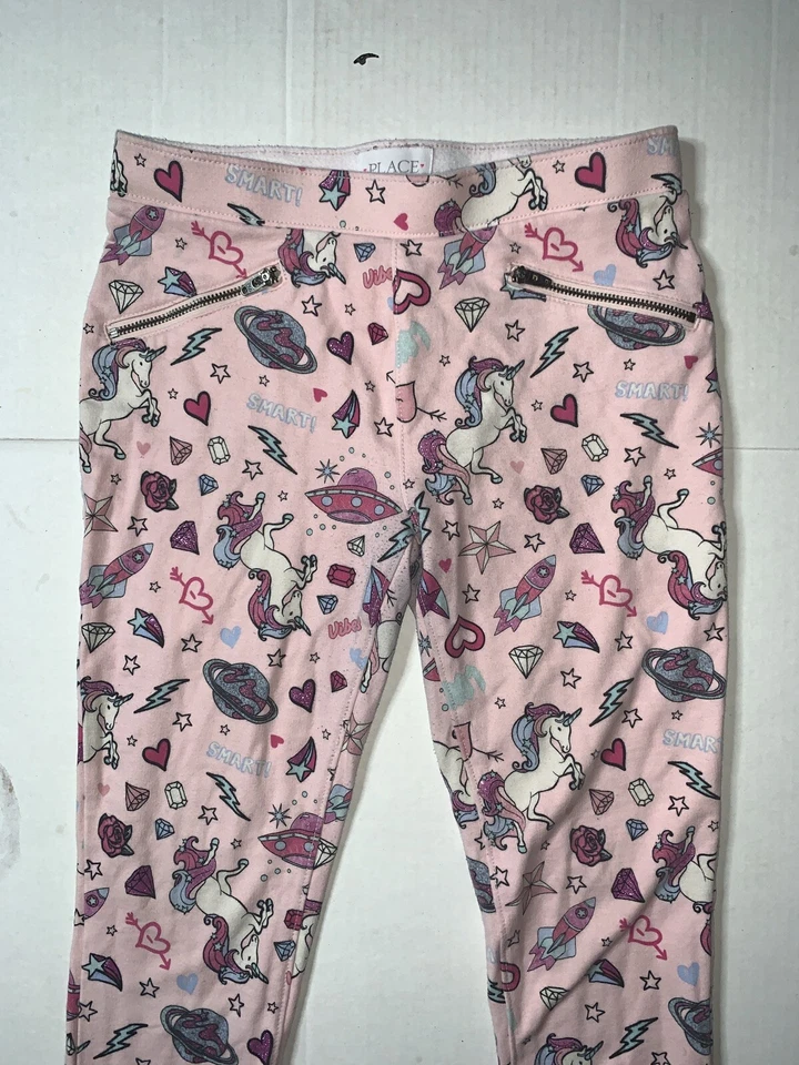 Usado - Leggings gráficos The Childrens Place niñas (talla 12) Foto 2 de 4