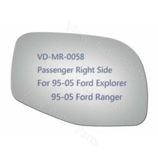 Mirror Glass For 2001-2005 Ford Explorer Sport Trac Passenger Side Rh Adhesive Mirror Glass For 2001-2005 Ford Explorer Sport Trac Passenger Side Rh Adhesive