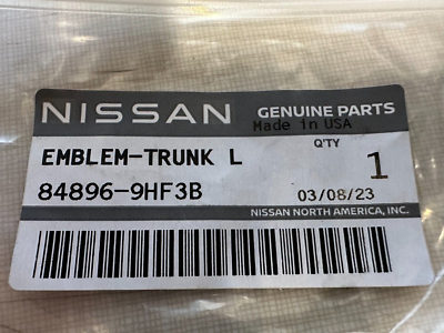 ep807aw　ep707a Nissan Altima Sentra Rear Trunk Red SR Emblem OEM | 848969HF3B