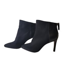 EXPRESS Women 3  Stiletto Heel Faux Suede Bootie Ankle Pointed Toe Size 6