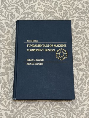 Fundamentals of Machine Component Design Second Edition Book Good Condition